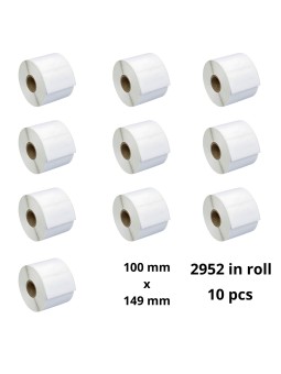 Termo uzlīmes 100mm x 149mm, 76 mm, 2952 gab. rullī, 10gab
