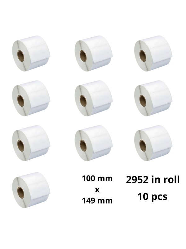 Thermal Labels 100mm x 149mm, 76 mm, 2952 pcs roll, 10 pcs