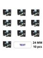 Brother Tze-253 Tze253 etikettinauha Dore analoginen sarja 10 kpl