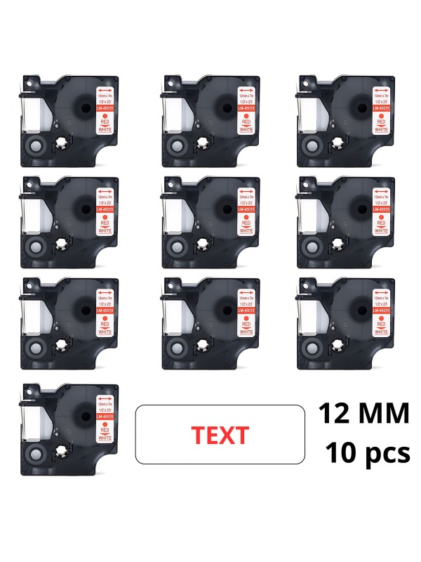 Dore analog Dymo printeri label 12mm x 7mm D1 D45015 45015 S0720550...