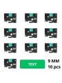 Brother TZe-725 TZe725 etikettinauha Dore analoginen set 10 kpl