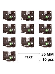 Dore analog lint Brother TZ-261 TZe-261, 36mm x 8m, Black On White ...