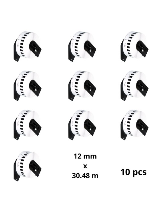 Brother DK-22214 DK22214 12mm x 30480mm Thermal Paper Labels Dore manufacturer, 10 psc