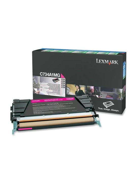Lexmark тонер C734A1MG Magenta