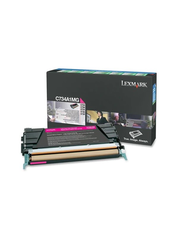 Lexmark тонер C734A1MG Magenta