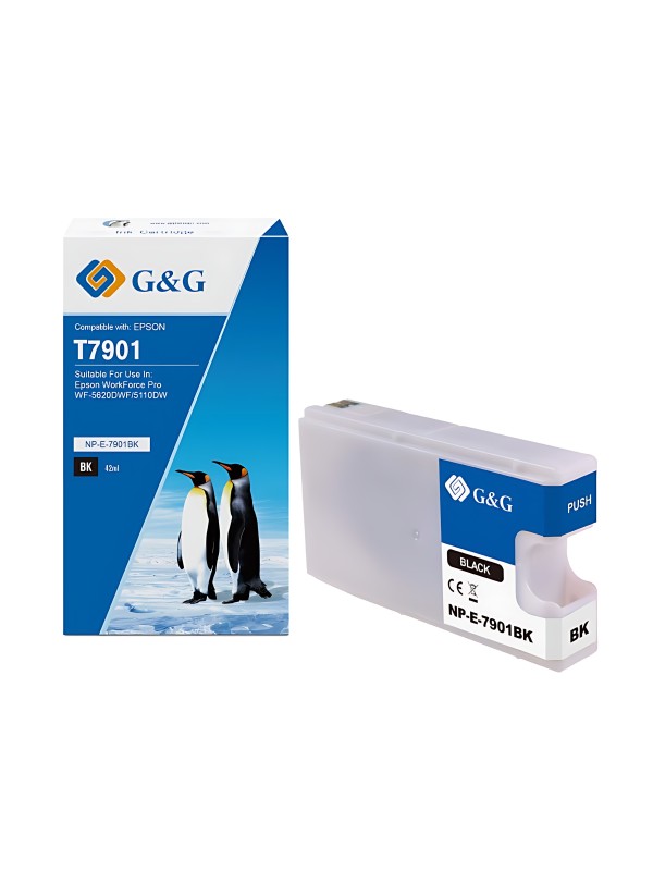 Epson 79XL T7901 C13T79014010 BK mustekasetti G&G analoginen