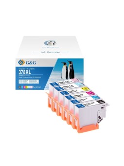 Epson 378XL C13T37984010 BK/C/M/Y/LM/LC ink cartridge G&G compatible