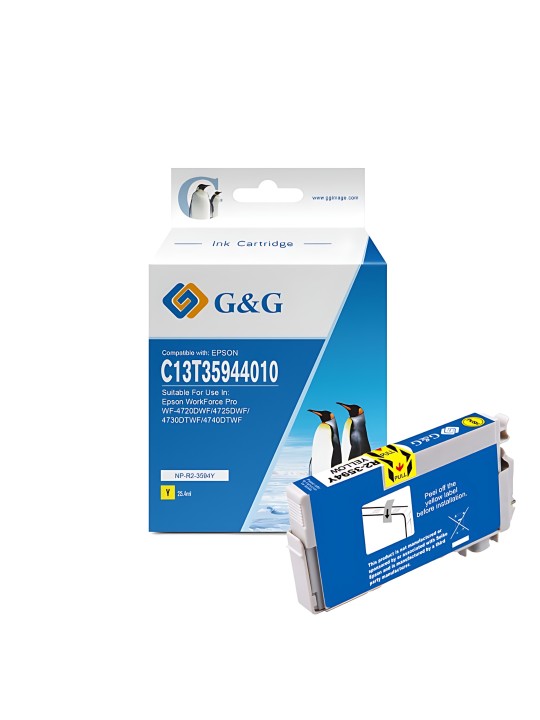 Epson 35XL T3594 C13T35944010 Y tintes kasetne G&G saderīga