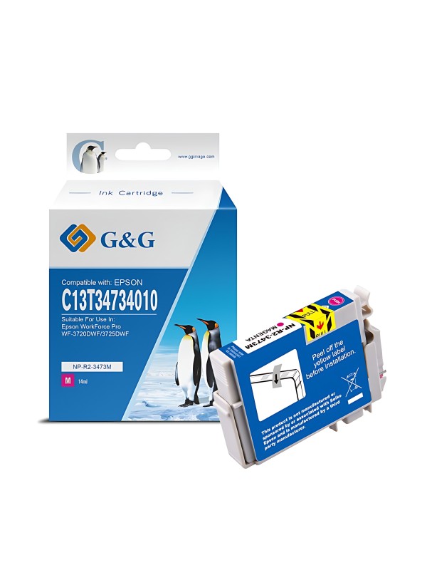 Epson 34XL T3473 C13T34734010 M tindikassett G&G analoog