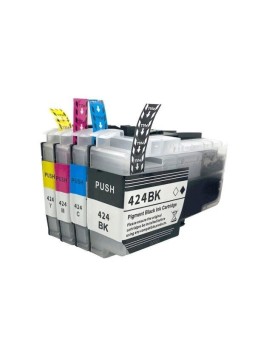 Brother LC-424 LC424 tintes kasetne Dore saderīga komplekts 4 gab