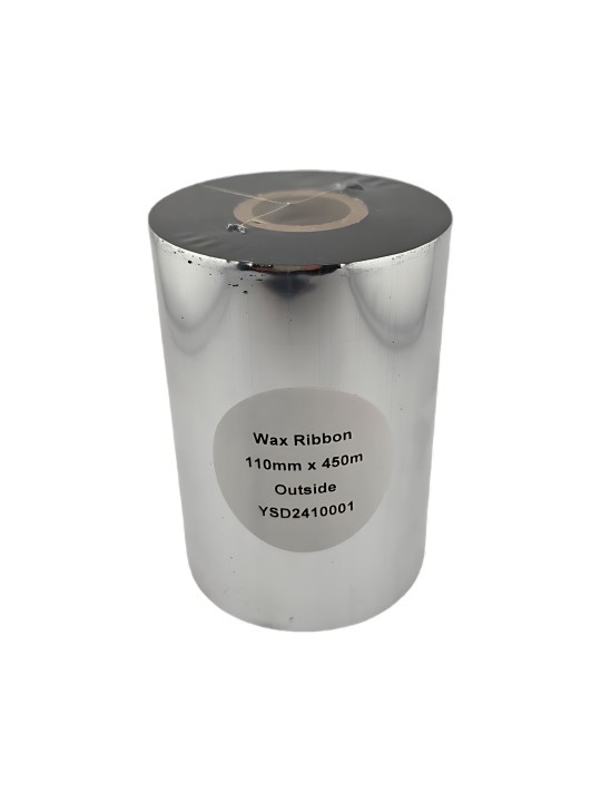 Wax 110mm x 450m Thermal Transfer Ribbon 25mm core