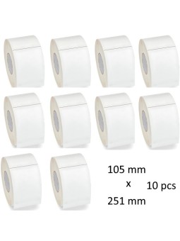 Lämpötarrat 105 mm x 251 mm, 76 mm, 10 kpl
