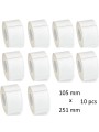 Lämpötarrat 105 mm x 251 mm, 76 mm, 10 kpl