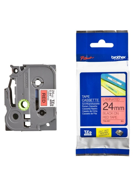 Dofe аналог ленты Brother TZ-451 TZ451 TZe-451 TZe451 Black on Red