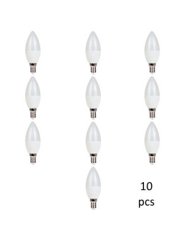 Bulb E14 C37 7W DW 4000K, 10pcs