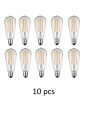 Incandescent bulb E27 ST64 8W WW 3000K, 10 pcs