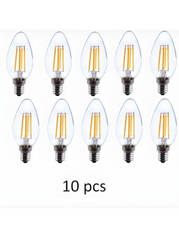Hehkulamppu E14 C37 4W WW 3000K, 10 kpl