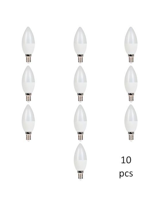 Bulb E14 C37 7W DW 4000K, 10pcs