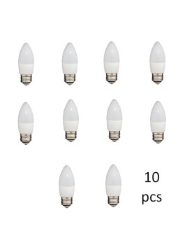 Polttimo E27 C37 7W DW 4000K, 10 kpl