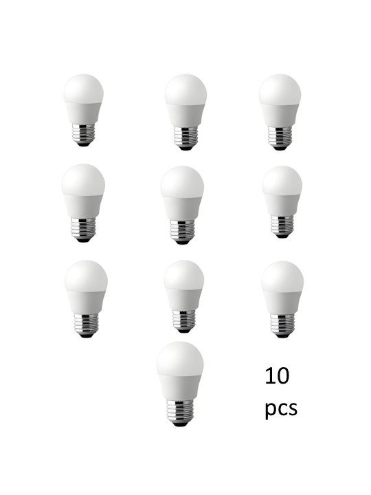 Polttimo E27 G45 5W DW 4000K, 10 kpl