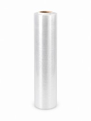 Caurspīdīga stretch plēve 500 mm × 300 m, serde 50 mm, 20 mikroni