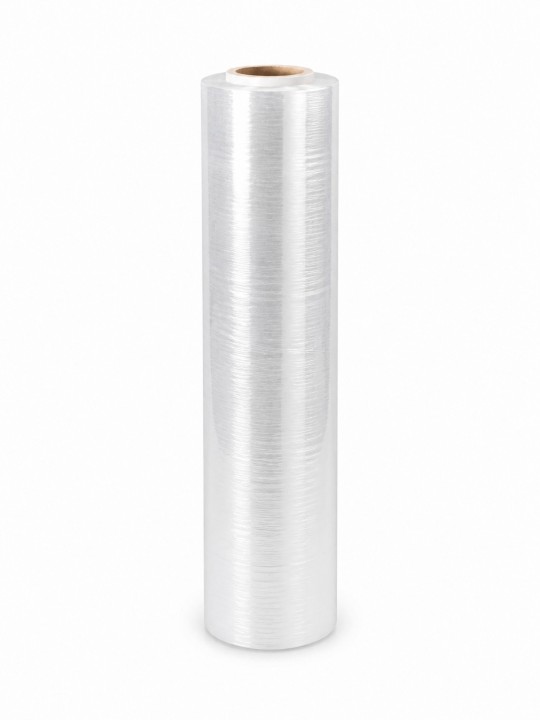 Caurspīdīga stretch plēve 500 mm × 300 m, serde 50 mm, 20 mikroni