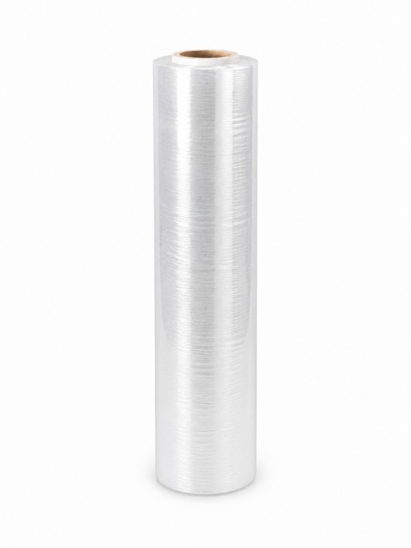 Caurspīdīga stretch plēve 500 mm × 300 m, serde 50 mm, 20 mikroni
