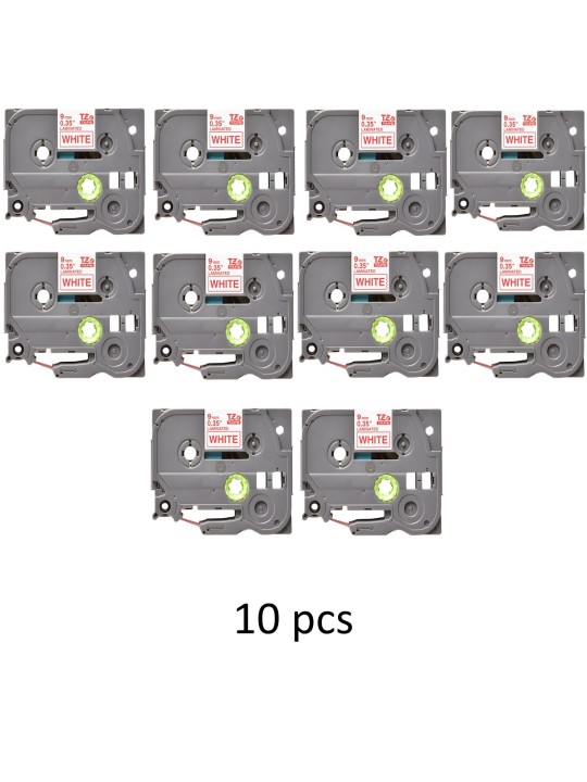 G&G analog printeri label Brother TZ-222 TZ222 TZe-222 TZe222 Red o...