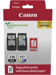 Canon tindikassett PG510 PG-510 PG511 PG-511 Multipack