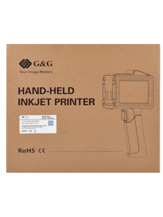 G&G GG-HH1001C pārnēsājams rokas tintes printeris un rūpnieciskās marķēšanas printeris