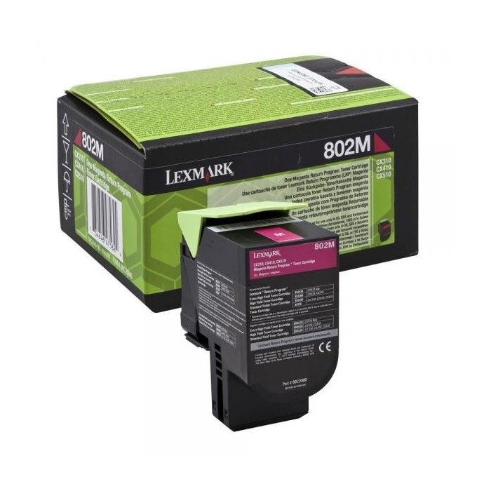 Lexmark toonerkassett 802M 80C20M0 Magenta