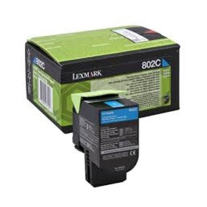 Lexmark toonerkassett 80C2SC0 Cyan