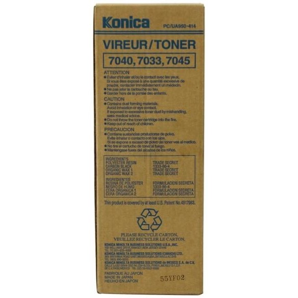 Konica-Minolta tooner 000X 7033 BK